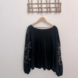 Free People peplum top